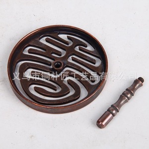 Pure <b>copper</b> incense seal, incense ceremony set, tools and supplies, 6cm incense rubbing mold, incense <b>powder</b>, retro incense - Product Image 3