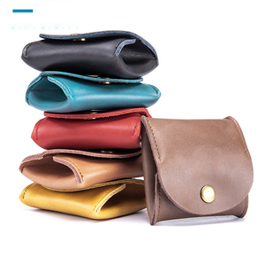 PU Leather Coin Case Mini Wallet Coin Purse Lightweight Money PU Leather <strong>Crazy</strong> Horse Wallet Women's Coin Purse - Product Image 2