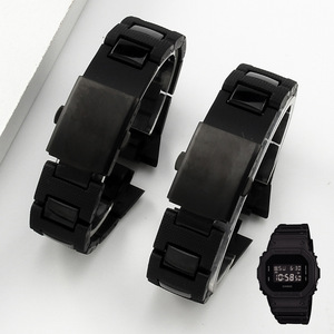 Convient aux accessoires de bracelet de montre en plastique noir et acier <span class=keywords><strong>Casio</strong></span> DW6900/DW9600/GW-<span class=keywords><strong>M5610</strong></span>/DW5600 - Product Image 5