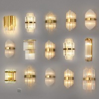 Applique murale à LED 10W 3 CCT E14 support en cristal réglable pour la maison couloir intérieur escalier lampe murale à LED