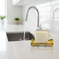 Compteur d'eau à ultrasons en laiton IP68 R200 R400 R800, compatible RS485/M-BUS/LORAWAN/Pulse, avec Wi-Fi, prise en charge OEM