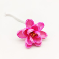 Haute qualité 8cm pivoine à la main fleur diffuseur de parfum fleur rouge Sola bois fleur