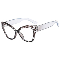Mode femmes lunettes avec lentilles filtre de lumière bleue oeil de chat polygone Beige blanc Pc 2025