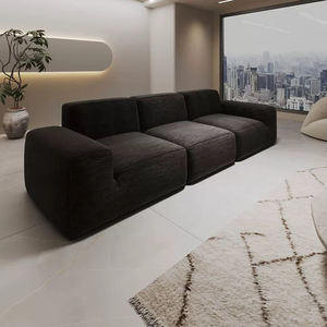 Copertura Futon in vera pelle lavabile per dormitorio/appartamento sottovuoto in schiuma compressa a ciuffo divano sigillato Design per officina - Product Image 4