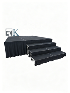 High Quality Stage Plywood Stage Platform Aluminum Stage Aluminum Support Mobile Stage for <b>Wedding</b> Performance Exhibition - Product Image 2
