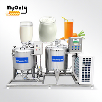 MY Pasteurisateur en acier inoxydable 50l 100l Machine de fabrication de yaourt Réservoir de lait à petite échelle