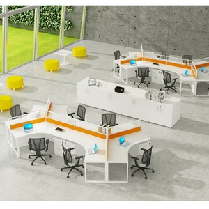 Postes de travail modulaires pour personnel de bureau, cloisons métalliques modernes sur mesure, mobilier économique pour bureau à domicile, atelier, hôpital - Product Image 1