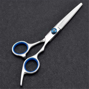 Tijeras Profesionales para Peluquería Canina, Acero Inoxidable, Azules, Juego de 8 Piezas para Recortar el Pelo de Gatos, Diseño Práctico - Product Image 1