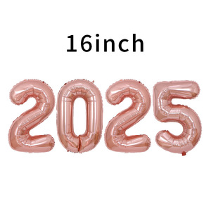 ลูกโป่งฟอยล์ตัวเลข DAMAI ขนาด 16 นิ้ว ชุดตกแต่งปาร์ตี้ปีใหม่ 2025 จำนวน 4 ชิ้น - Product Image 6