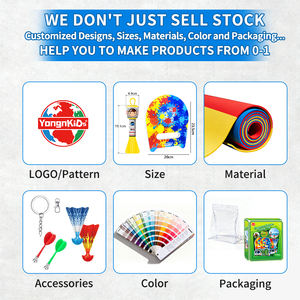 Jouets de <span class=keywords><strong>lancer</strong></span> de raquettes portables en EVA avec <span class=keywords><strong>ventouse</strong></span> et cible à bande magique pour enfants, vente en gros - Product Image 2