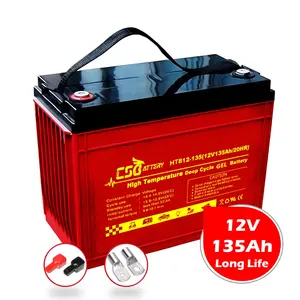 Csbattery ดูไบแบตเตอรี่12V 135Ah สำหรับสถานีฐาน HTB12-135 Alex