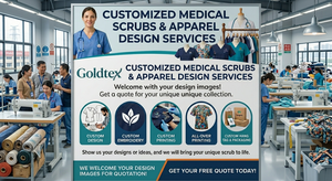 Conjunto de Uniformes Médicos <span class=keywords><strong>El</strong></span>ásticos en 4 Direcciones con Logotipo Personalizado, Blusa y Pantalones Tipo Jogger con Cuello en V para Doctores de Hospital - Product Image 3