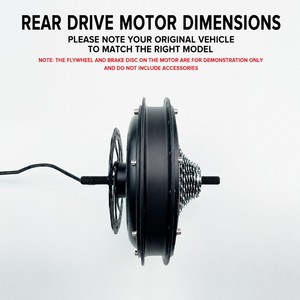 Kit <span class=keywords><strong>de</strong></span> conversion <span class=keywords><strong>de</strong></span> vélo électrique pour VTT, moteur sans engrenage 48V 2000W, kit <span class=keywords><strong>de</strong></span> vélo électrique pour livraison, déplacements quotidiens, conduite tout-terrain - Product Image 3