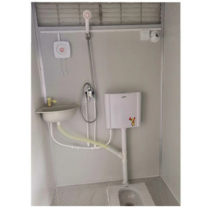 Çin Modern Konteyner Taşınabilir Tuvalet Duş Kabini, Açık Hava Park Etkinlikleri için Sandviç Panel Çelik ile - Product Image 4