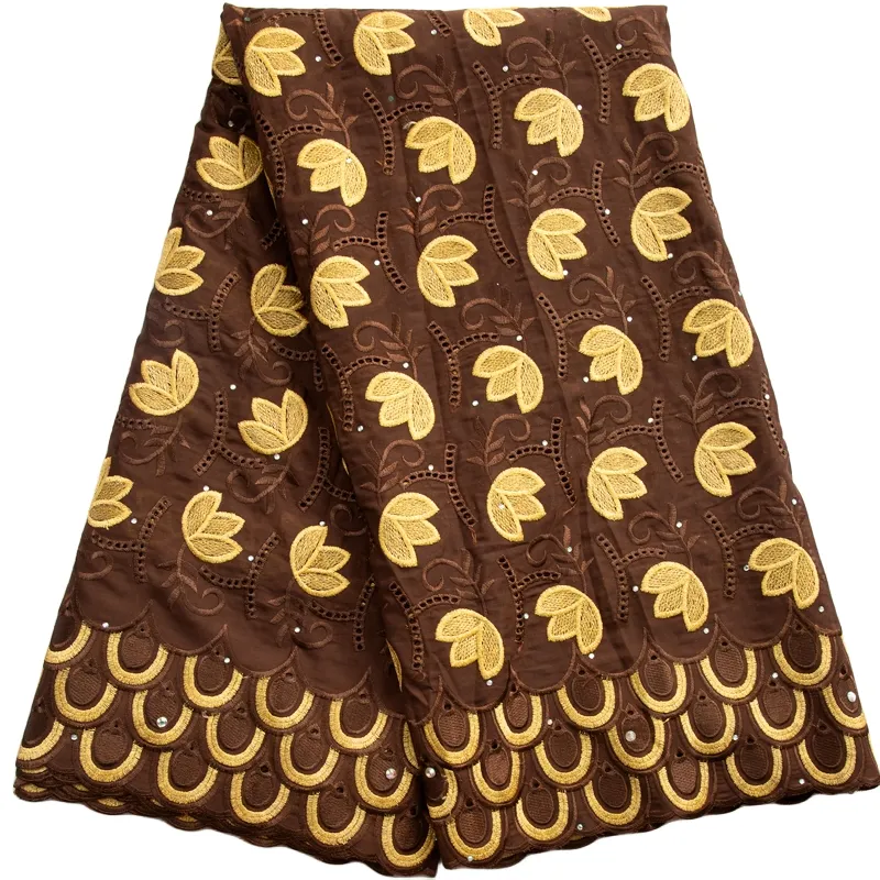 3472 kain renda Voile Swiss 2023 terbaru desain gaya khusus kain renda Afrika dengan batu untuk menjahit gaun pesta malam