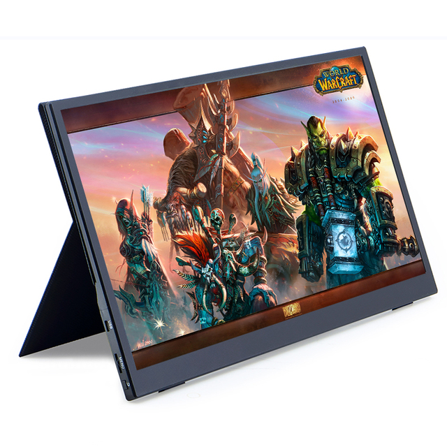 Portable Monitor 13.3 14 15.6 Inch Gaming Display FHD 1080P IPS Desktop Built-in Speaker Mini PC Laptop Phone for PS4 PS5