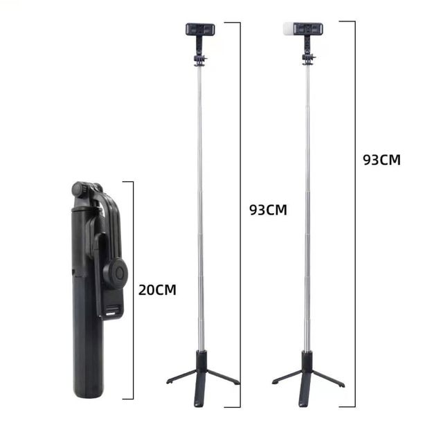 New Stock Arrival Q07 Wireless Selfie Stick Multifunctional Live Broadcast Tripod Without Light