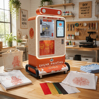 Imprimante automatique d'art sucré IA, machine distributrice de bonbons à haute efficacité pour la vente de snacks de rue et les activités commerciales
