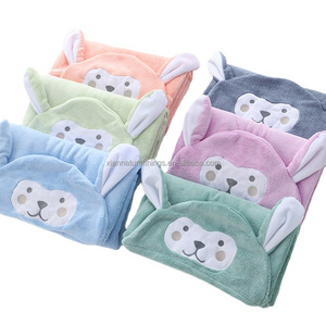 Accappatoio all'ingrosso del bagno con cappuccio del <span class=keywords><strong>mantello</strong></span> dei bambini di velluto di corallo morbido assorbente del bambino del fumetto - Product Image 6