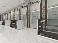 Vitrine à bijoux LED et présentoir avec éclairage LED - Écologique, durable, personnalisable, présentoir de vente au détail pour les boutiques de parfums