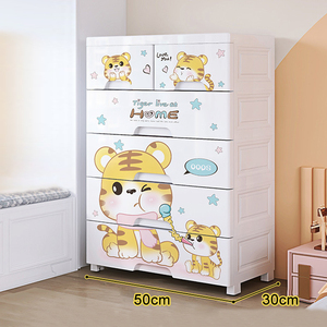 Tủ đựng đồ nhựa trẻ em giá rẻ hình hoạt hình có ngăn kéo - Product Image 2