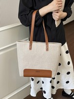 Sac fourre-tout en toile personnalisé, grande capacité, sac à bandoulière pour femmes, sac de shopping réutilisable avec logo