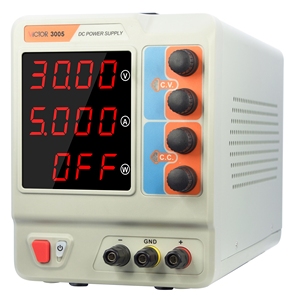 แหล่งจ่ายไฟฟ้ากระแสตรงแบบปรับค่าได้ Victor 0-30V 0-5A พร้อมหน้าจอสีขนาดใหญ่ ป้องกันกระแสเกิน (OVP) กระแสเกิน (OCP) และอุณหภูมิเกิน (OTP) - Product Image 5