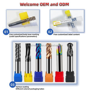 Fraise à rayon circulaire 55HRC en alliage tungstène-cobalt à 3 cannelures, 150 mm, pour aluminium, bois, MDF, avec tête NC, bord de coupe 10 mm, OEM - Product Image 6