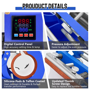 Goosam 11oz เครื่องกดความร้อนคุณภาพสูงถ้วยกึ่งอัตโนมัติเครื่องพิมพ์ระเหิดสภาพใหม่ - Product Image 2