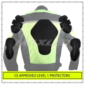 Men's Summer Stand Protective <b>Racing</b> <b>Jacket</b> Breathable Reflective Mesh Motorbike Clothing Zipper Front Rabbit for Motorcycles - Product Image 3