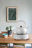 Cuisinière à induction électrique MZD 800 Watt, mini cuisinière à induction pour usage domestique, boîtier en acier inoxydable