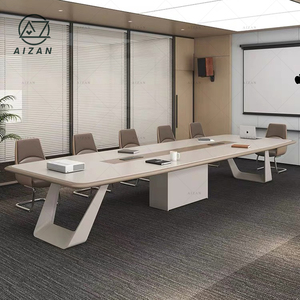 Grande ufficio moderno di lusso mobili minimalisti tavolo di riunione rettangolare per la negoziazione del consiglio per sale conferenze - Product Image 4