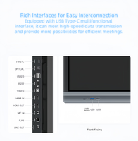 Machine de conférence multifonctionnelle tout-en-un, écran tactile intelligent, tableau blanc 4K, panneau IPS, rétroéclairage LED à matrice complète