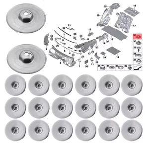 Écrou en acier pour fixation de plaque de protection sous châssis de voiture BMW Mini Rolls Royce, pour isolation thermique et protection - Product Image 4