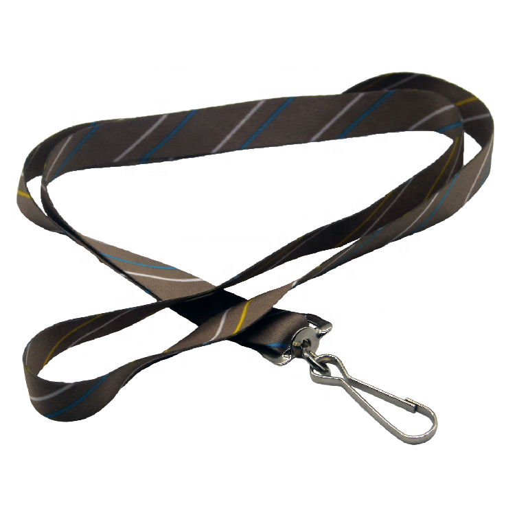 Custom Brand Lanyard Cheap Nylon Polyester Satin with Silkscreen & Heat-Transfer Printing for Logo Image 2
