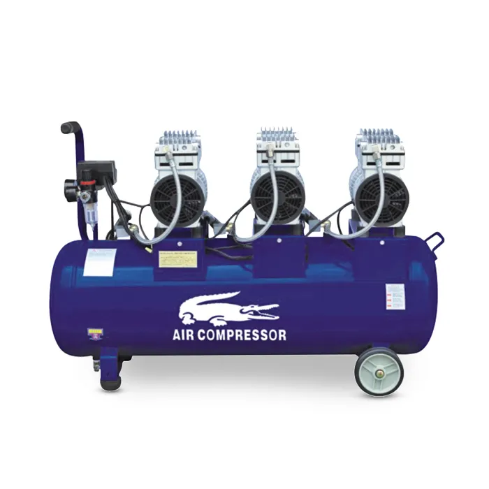 Электрический бесшумный стоматологический безмасляный воздушный компрессор 2,5hp 90l