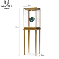 Vitrines d'angle verticales MASTER sur pied, anti-poussière, résistantes aux rayures, en verre trempé, pour bijouterie haut de gamme