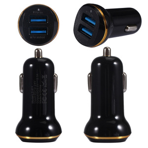 ที่ชาร์จโทรศัพท์ในรถยนต์แบบ USB คู่ คุณภาพสูง คุ้มค่า ขายดีปี 2024 5V2A ชาร์จหูฟัง นาฬิกาอัจฉริยะ และอุปกรณ์อื่นๆได้ - Product Image 3