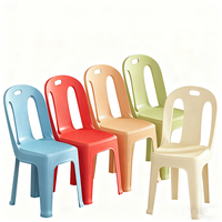 Chaises en plastique empilables et durables |   Chaises de salon à dossier épais antidérapantes pour la maison |   Chaises de bureau compactes et flexibles
