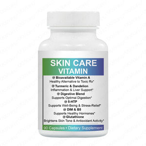 วิตามินบำรุงผิวแบบแคปซูล แบรนด์ส่วนตัว อาหารเสริมลด<span class=keywords><strong>สิว</strong></span>จากธรรมชาติ อาหารเสริม DIM สารต้านอนุมูลอิสระ 30 ครั้ง 90 แคปซูล - Product Image 1