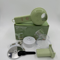 Ensemble coupe-légumes électrique USB portable 4 en 1 Mini hachoir à aliments pour la cuisine à l'ail Coupe-légumes