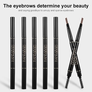 Handaiyan-<span class=keywords><strong>Crayon</strong></span> à <span class=keywords><strong>sourcils</strong></span> automatique à double tête brun triangle avec pinceau, maquillage imperméable, vente en gros d'ingrédient chimique - Product Image 3