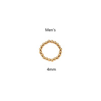 Anneaux en corde élastique de bijouterie fantaisie en gros, non décolorants, plaqués or 18 carats, en acier inoxydable, avec perles pour femmes et hommes