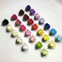 Fleur de savon à trois couches, tête de rose, bouquet de fleurs de savon à faire soi-même pour la fête des enseignants, cadeau, matériel de fleurs de savon à trois couches, vente en gros