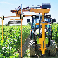 Élagueuse hydraulique pour vignobles et vergers, taille-vigne, taille-arbre monté sur tracteur