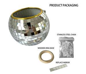 खड़ी फांसी दोहरे उपयोग प्लास्टिक पौधों के लिए दर्पण फूल बर्तन क्षेत्र फांसी टोकरी आउटडोर - Product Image 6