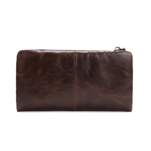 Portefeuille long pour homme en cuir de vache véritable, sacs à main multifonctionnels, sacs à main de mode, sacs d'affaires - Product Image 3