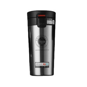 <b>Double</b> <b>Wall</b> Stainless Steel Vacuum Flask Insulated Travel <b>Mug</b> with Handle Leak Proof Coffee Tumbler - Product Image 2