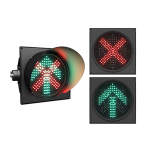 Fournisseur de feux de circulation chinois Intelligent solaire double couleur LED feu de signalisation 100mm 200mm 300mm RGY feux de signalisation - Product Image 5