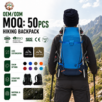 Sac à dos de randonnée vintage personnalisé en nylon, nouveau design, pour la montagne, les voyages, le ski, sac à dos de jour